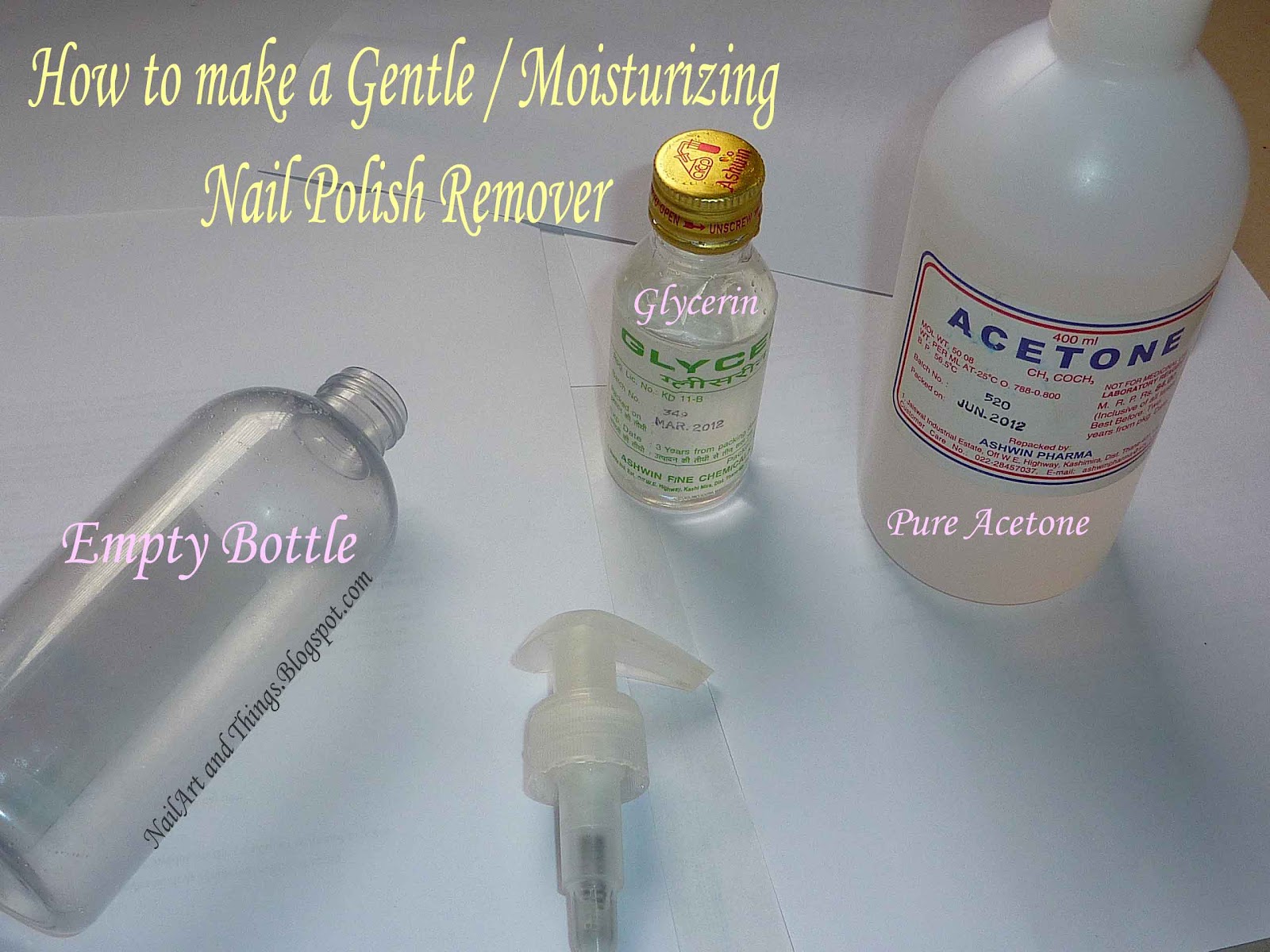 Nailart And Things Diy Make Your Own Gentle Remover Nail Care
