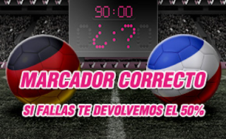 wanabet reembolso 50 euros Alemania vs Francia 7 julio wanabet reembolso 50 euros Alemania vs Francia 7 julio