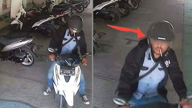 Ditinggal Shalat, Motor Hilang di Masjid, Pemilik Unggah Rekaman CCTV di FB, ini Tampang Pencurinya