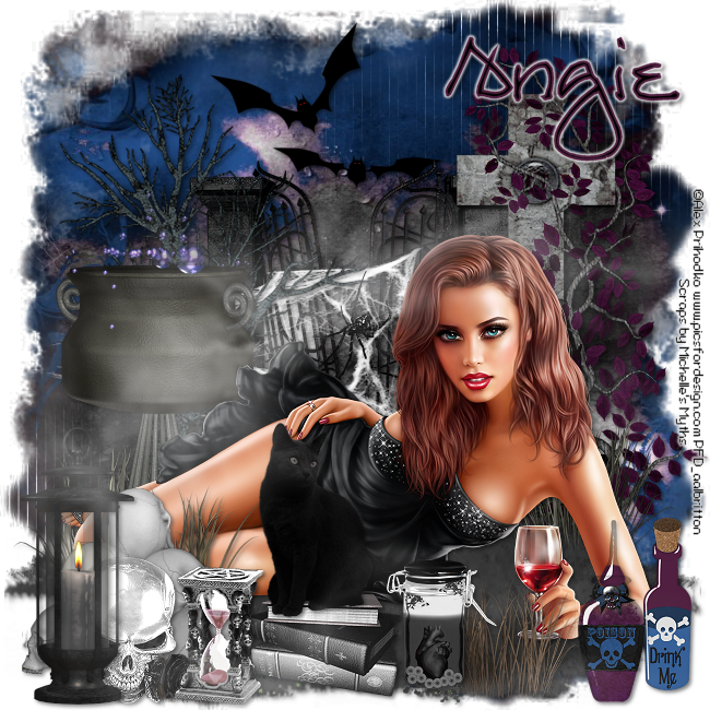 Charmed by Angie Old Blog "Black Magic Woman" CT for Michelle's Myths