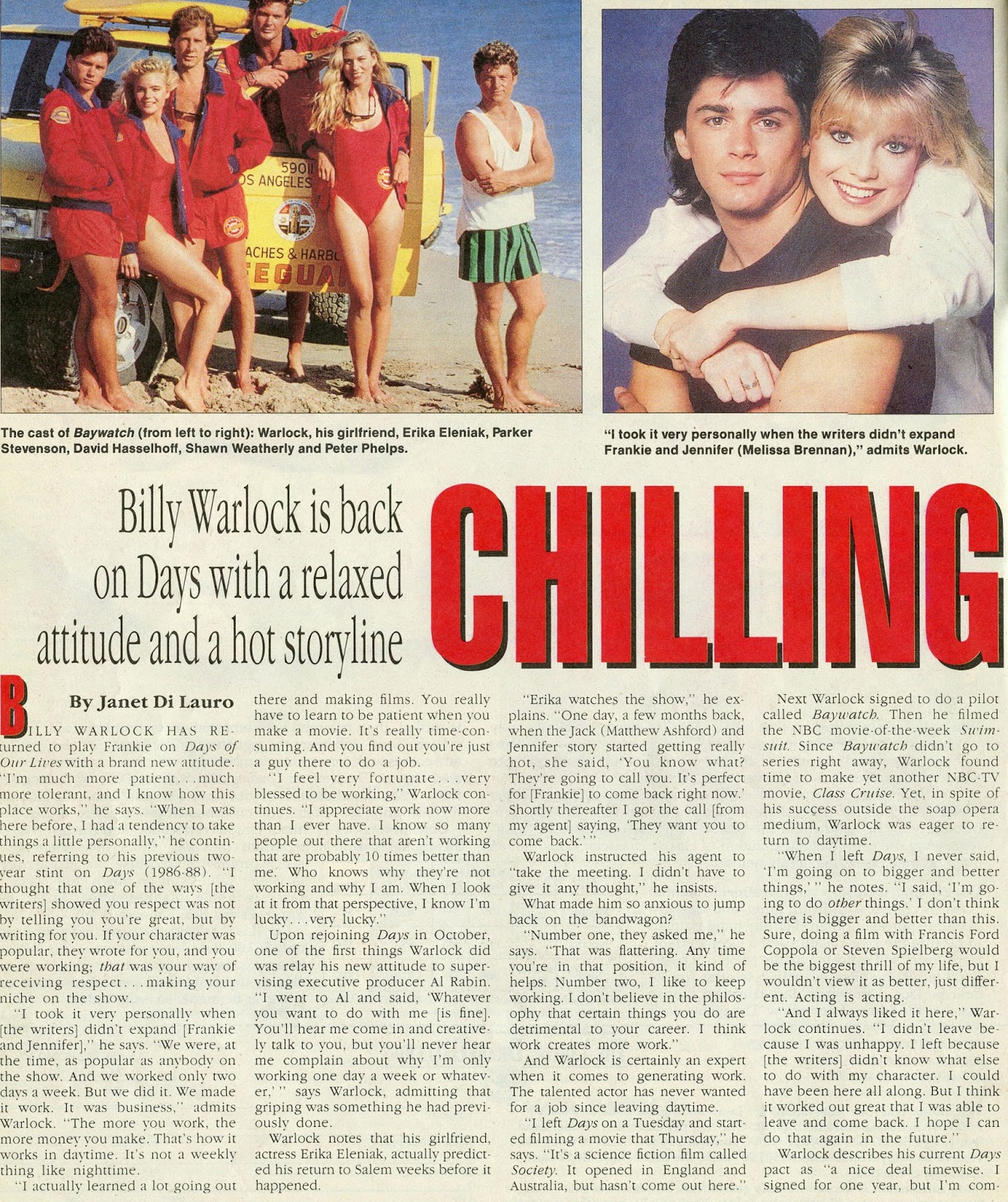 Days Chilling OutBilly Warlock