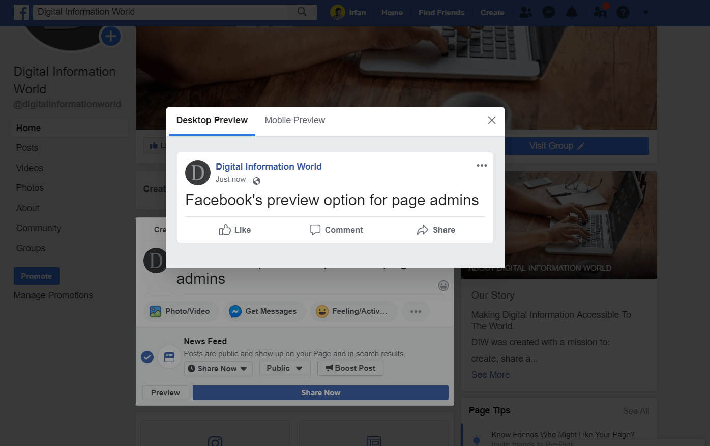 Facebook Finally Rolls out a "Preview" Feature for Page Posts! 
