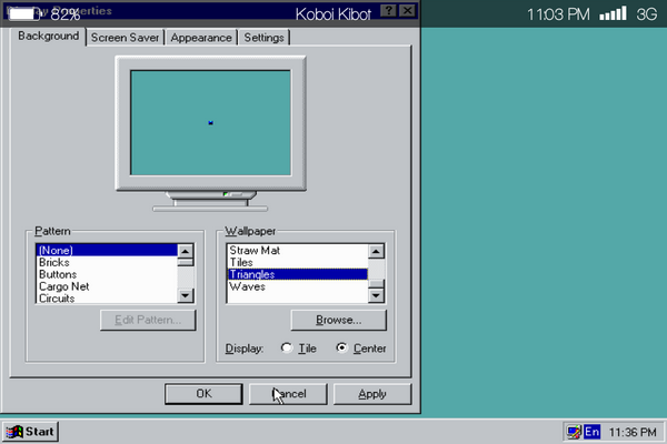 Windows 95 emulator - crystaldas