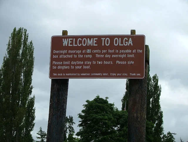 Olga dock on Orcas Island