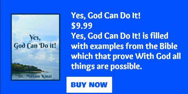 Yes, God can do it!