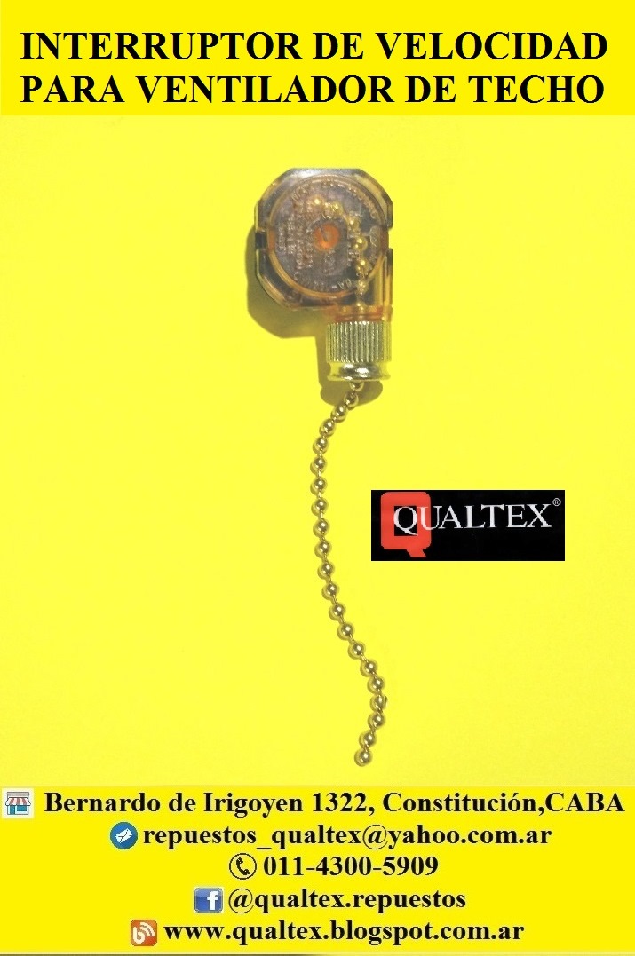 Qualtex ® Arg Repuestos para Electrodomésticos: INTERRUPTOR PARA