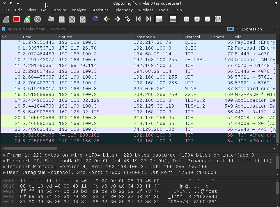 the wireshark network analyzer the wireshark network analyzer