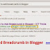 How to Add Breadcrumb in Blogger