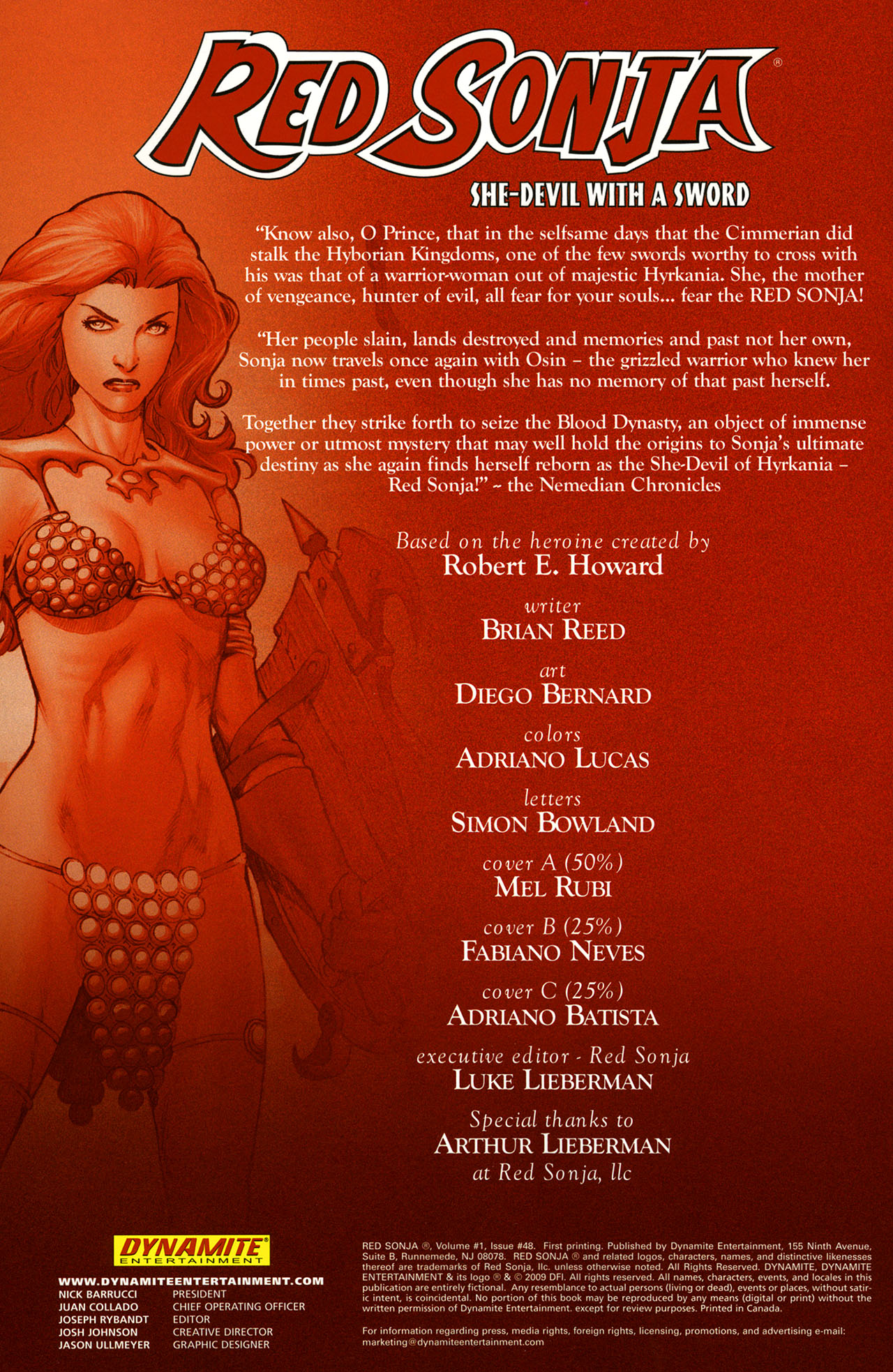 Read online Red Sonja (2005) comic -  Issue #48 - 2