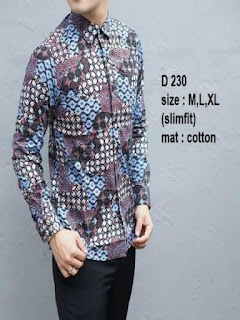 baju batik pria kombinasi