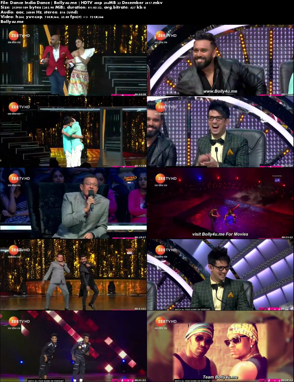 Dance India Dance HDTV 480p 200MB 23 Dec 2017 Download Dance India Dance HDTV 480p 200MB 23 Dec 2017 Download