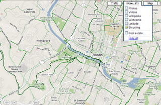Biking directions in the U.S. for Google Maps