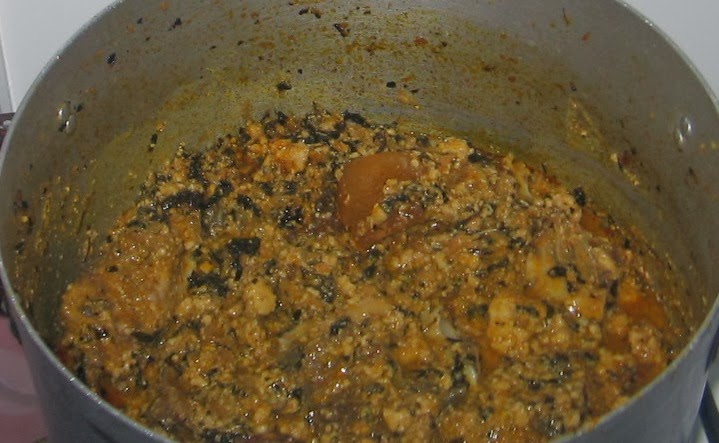 How To Cook Egusi Soup With Sweet Bitterleaf And Cow Head