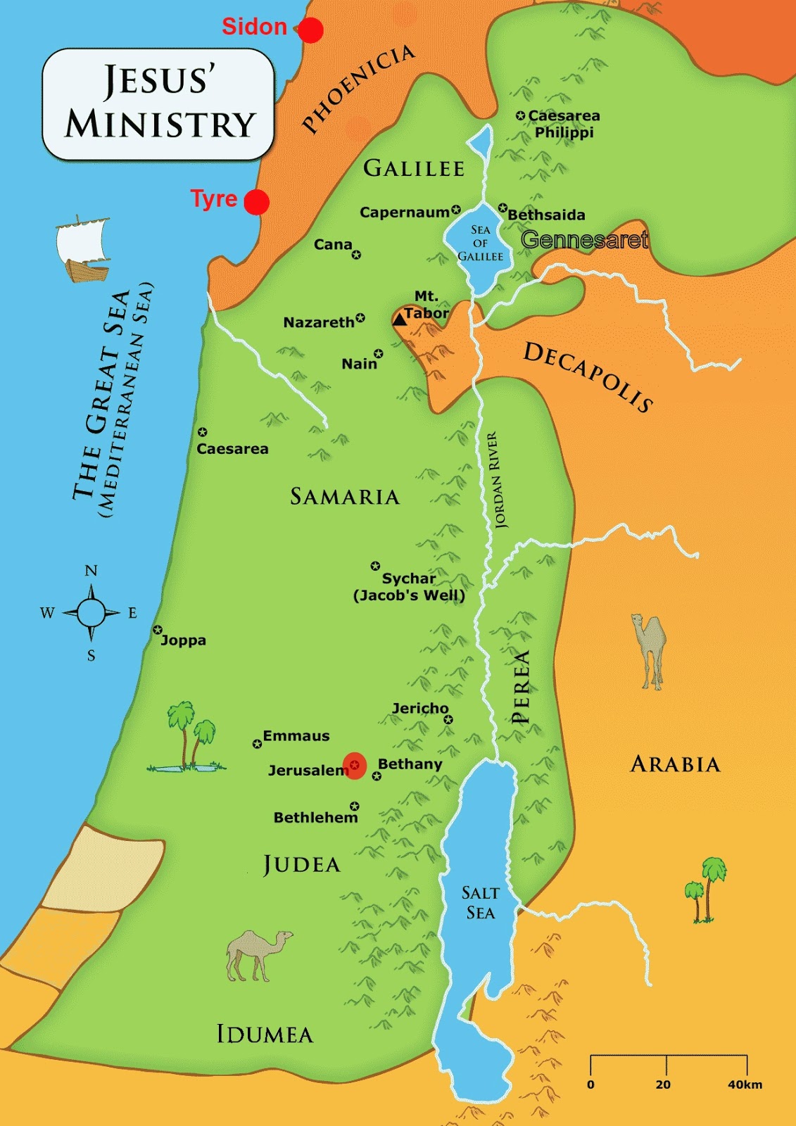 Map Of Jesus Time Jesus Time Map Israel | Images and Photos finder