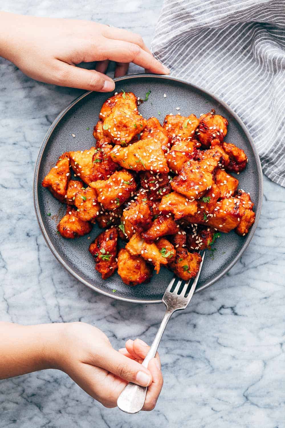 Crunchy Korean Popcorn Chicken
