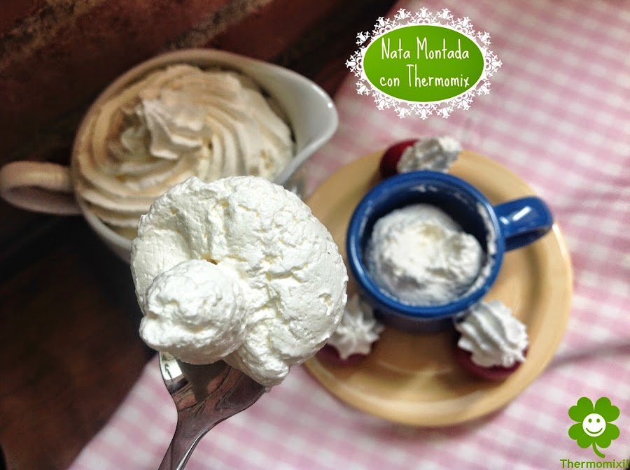 NATA MONTADA (crema de leche) CON THERMOMIX