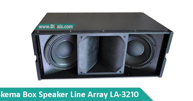 skema ukuran box speaker 10 inch