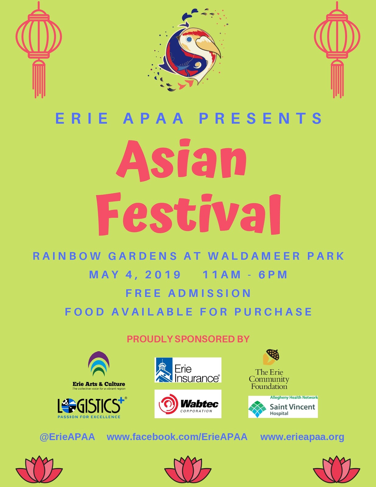 PennsylvAsia Erie Asian Festival 2019, May 4.