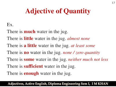 Adjective of Quantity or Numeric Adjective ~ Linguistics Glossary