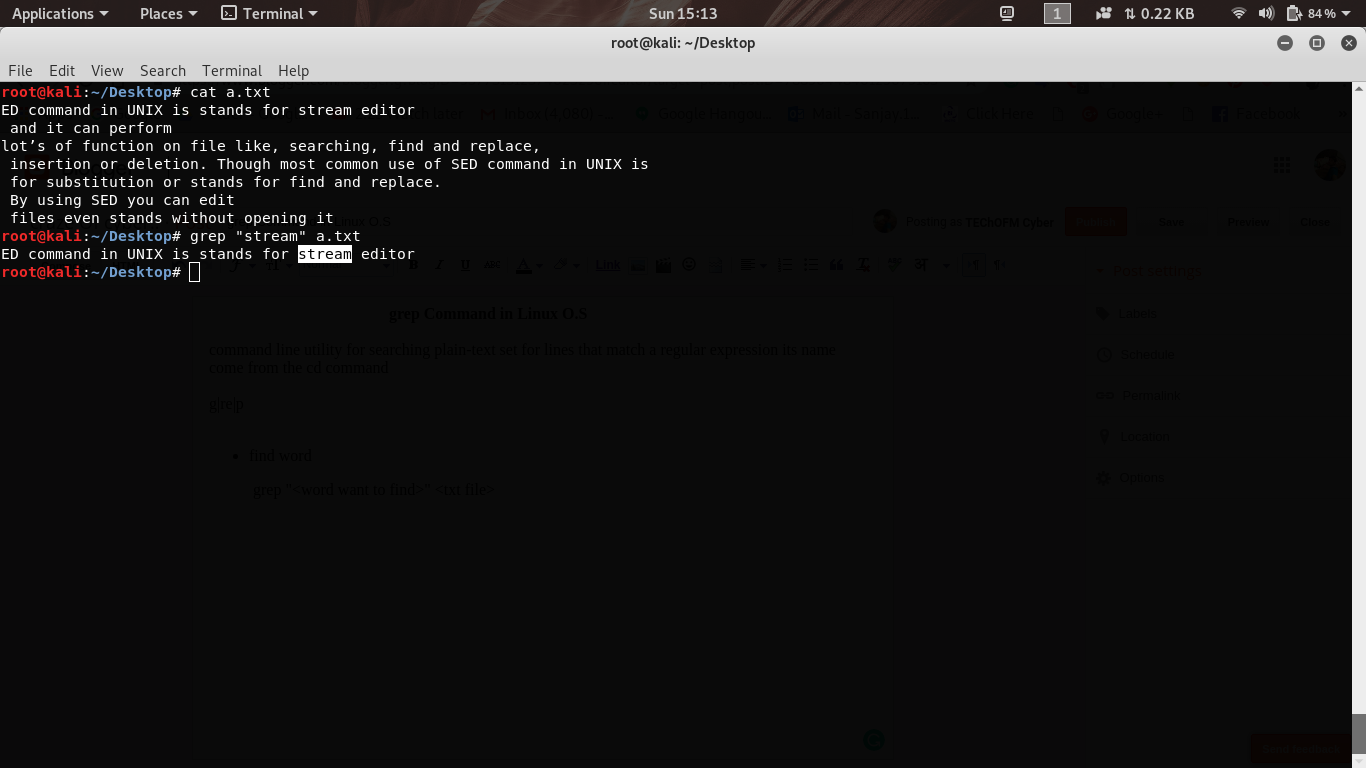 grep Command in Linux O.S
