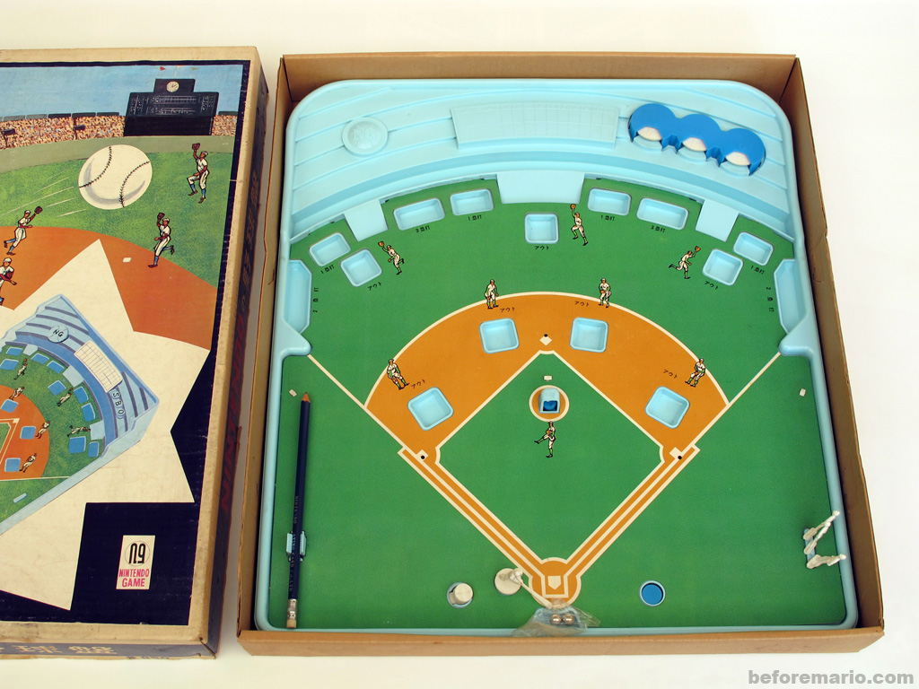 beforemario Nintendos Baseball Board (任天堂の野球盤, ca 1965)