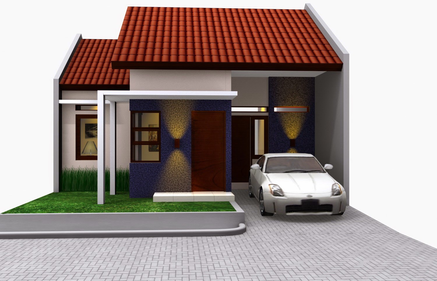 Desain Rumah Sederhana Bergarasi Contoh Rumah Sederhana Di Kampung