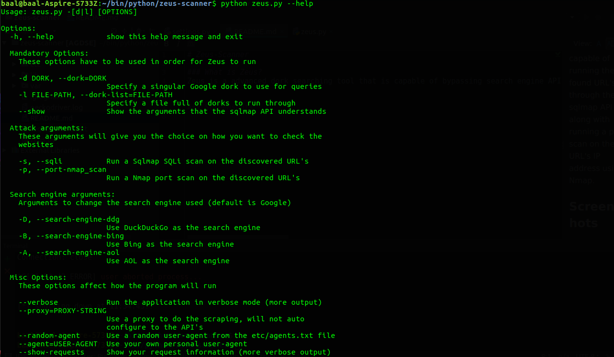 Zeus Scanner Advanced Dork Searching Utility KitPloit PenTest