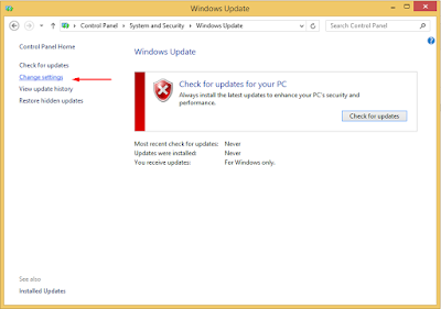 Menonaktifkan Windows Update