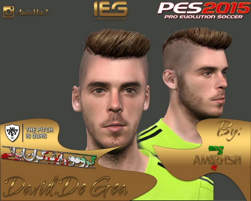 SANTARA PES: PES 2015 De Gea Face by Amir.Hsn7