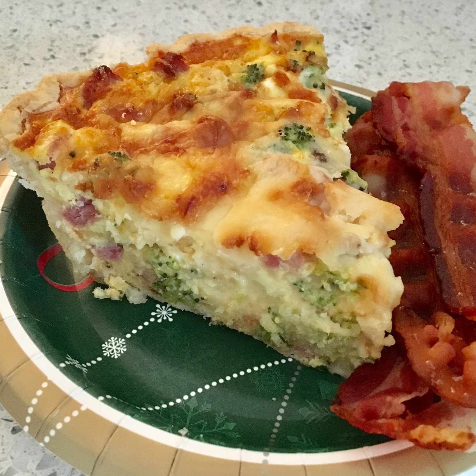 Della Favorite Leftover Ham, Broccoli, and Cheddar Quiche