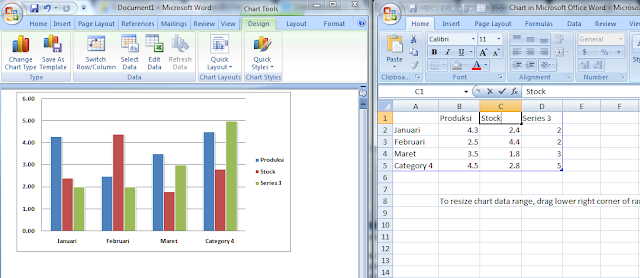 Cara membuat grafik chart di microsoft word dan excel -langkah 2 Cara membuat grafik chart di microsoft word dan excel -langkah 2
