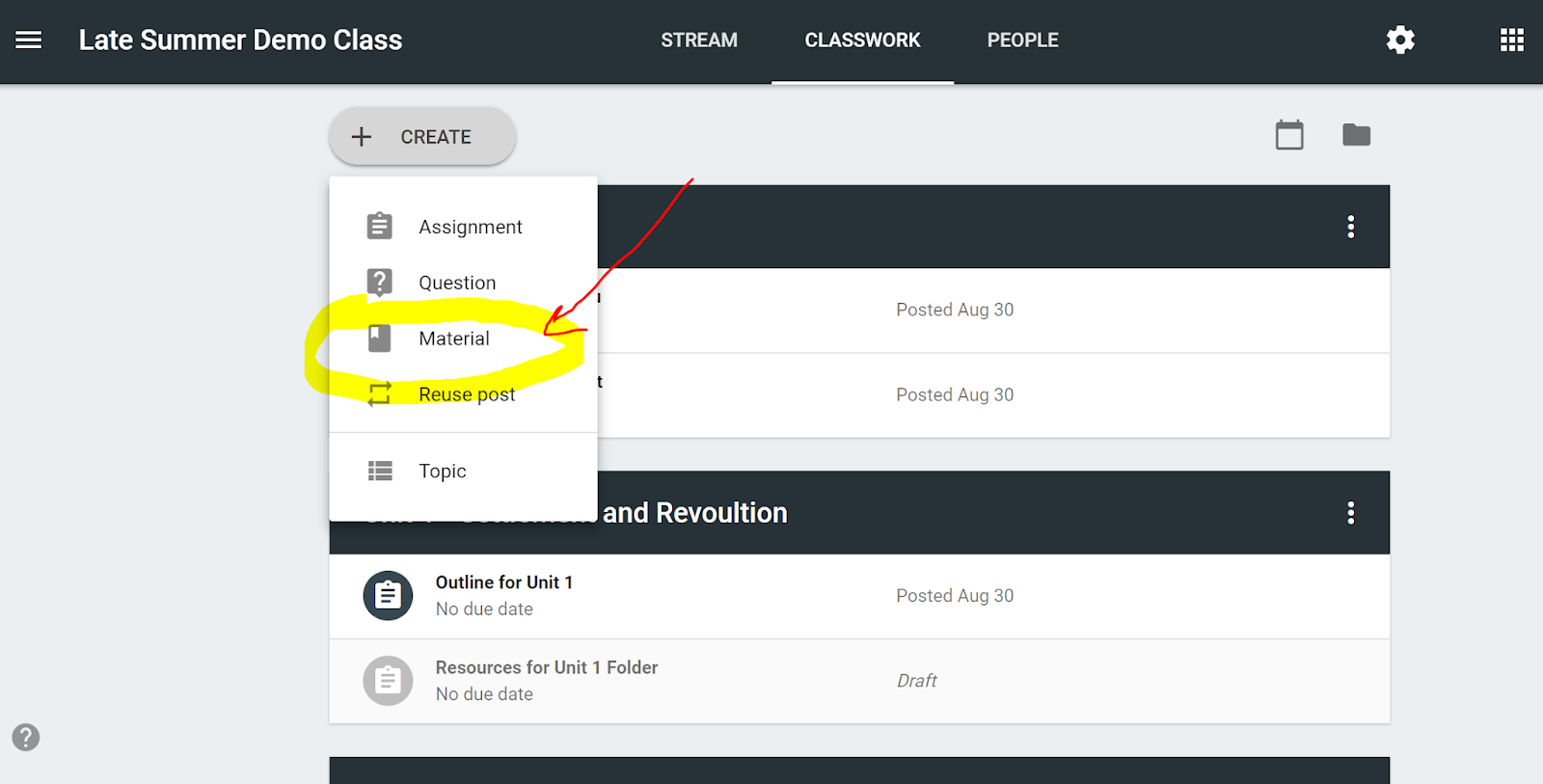 Free Technology for Teachers How to Add a Materials Section to Google Classroom