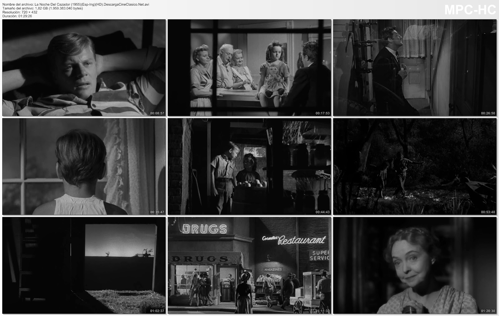 La noche del cazador (1955)(The Night of the Hunter) Imágenes de Cine