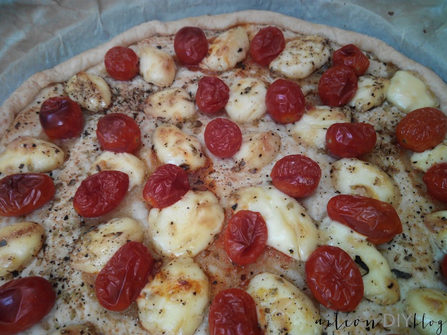 pizza tomate cherry mascarpone