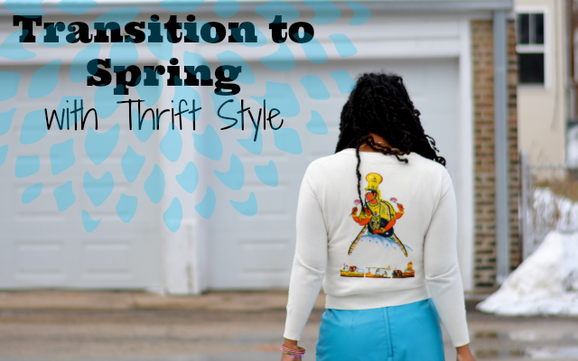 transition to spring with thrift style
