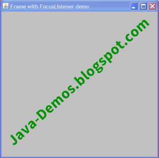 Using WindowFocusListener for AWT Frame