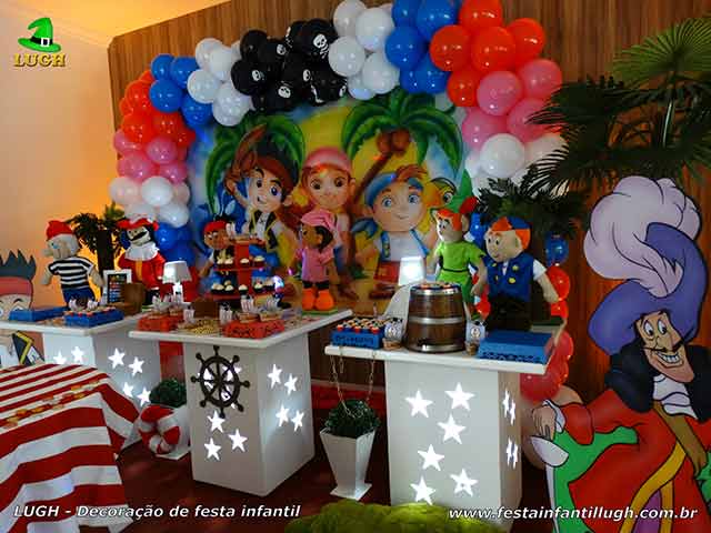 Decoração infantil Jake e os Piratas - festa temática