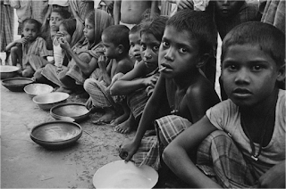 Malnourished children in India