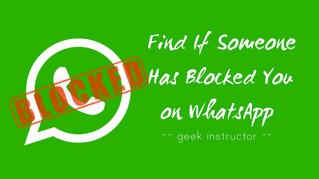 Know if someone has blocked you on WhatsApp
