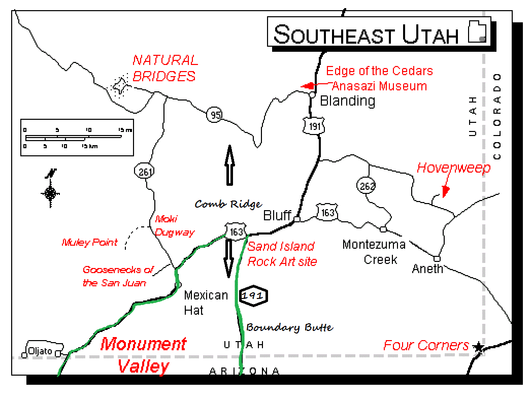 Monument Valley Loop Map