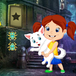 Games4king Cute Little Girl And Pet Escape