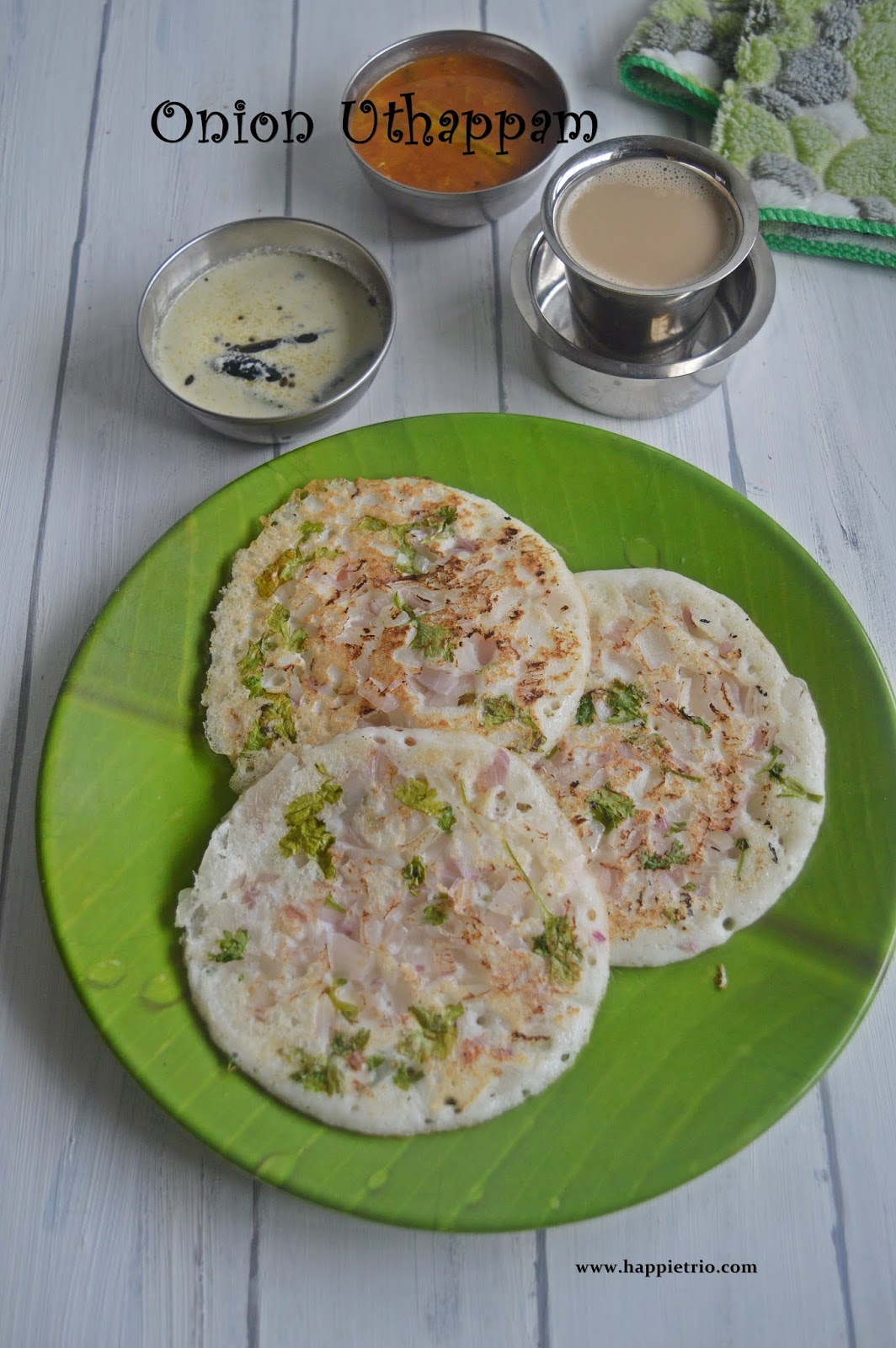 Onion Uttapam Recipe How to make Onion Uttapam Vengaya Uttapam