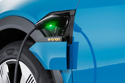 Charging Audi E-Tron SUV Charging Audi E-Tron SUV