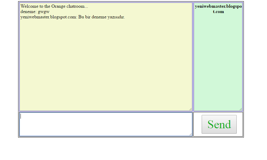 Php Ile Basit Chat Sistemi Yapimi Chat Scripti