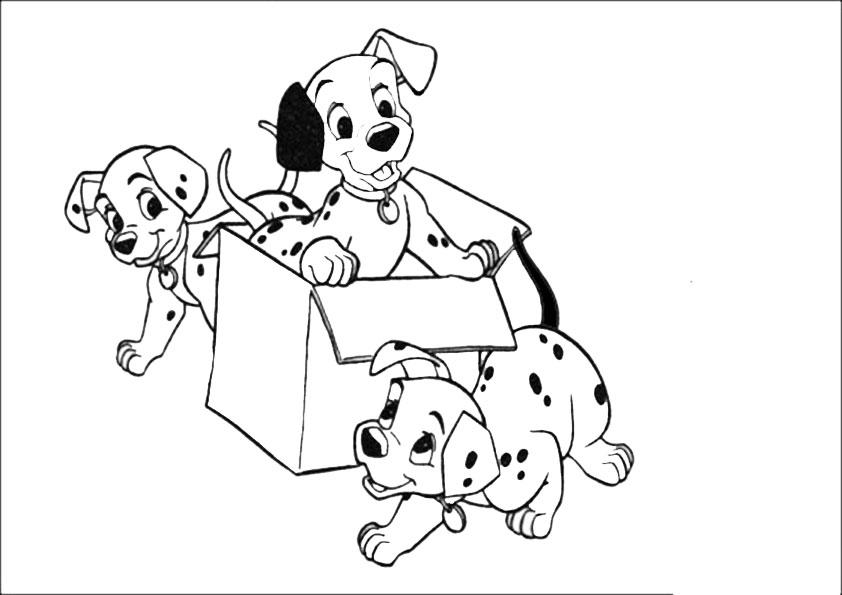 Ausmalen 101 Dalmatiner | Hapy Hapy