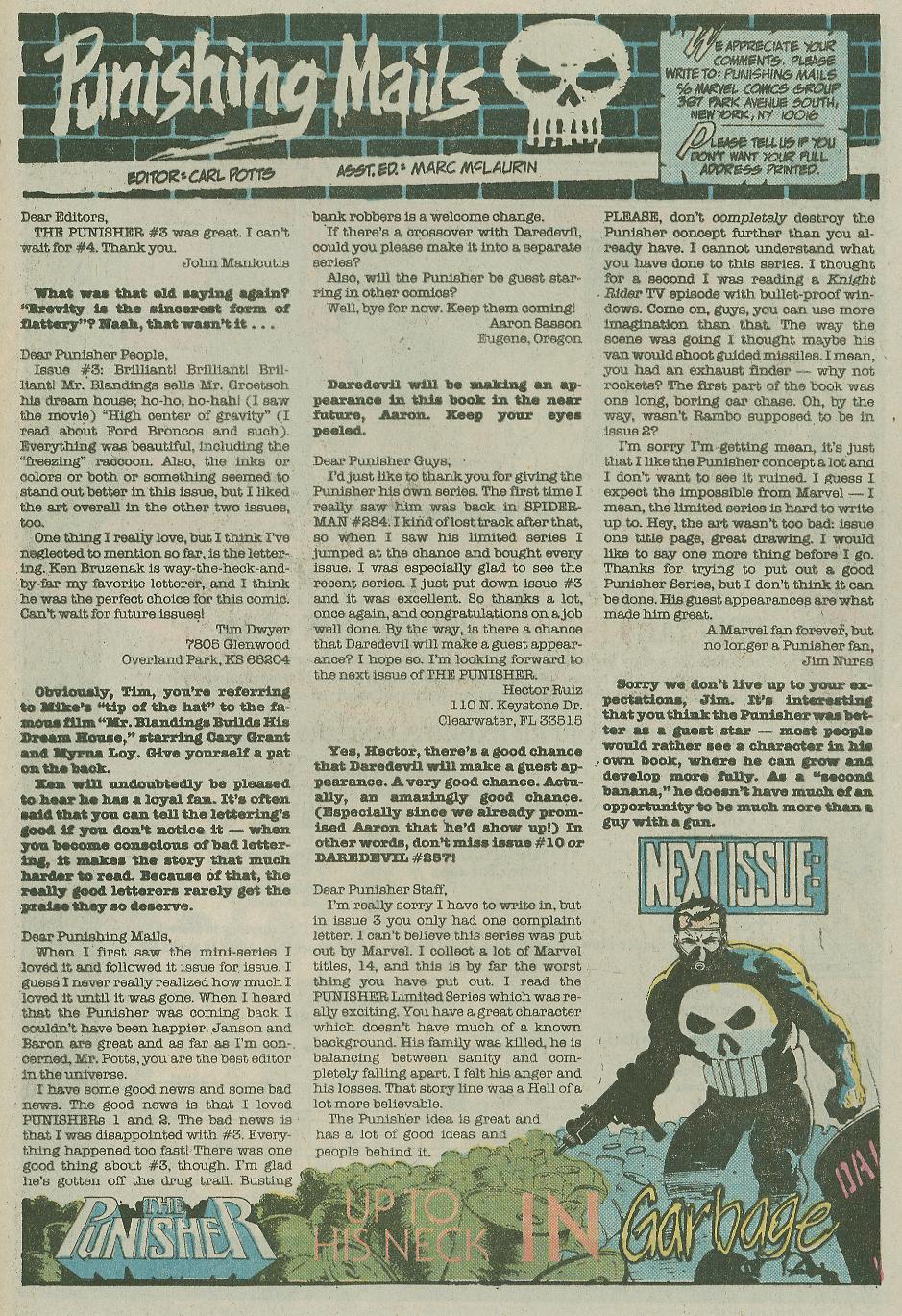 Read online The Punisher (1987) comic -  Issue #5 - Ministry of Death - 24
