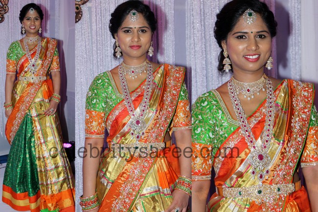 half saree jacket designs