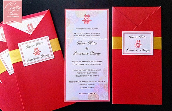 wedding card malaysia crafty farms handmade red and gold