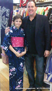 Kimono for school presentation, Father and Daughter