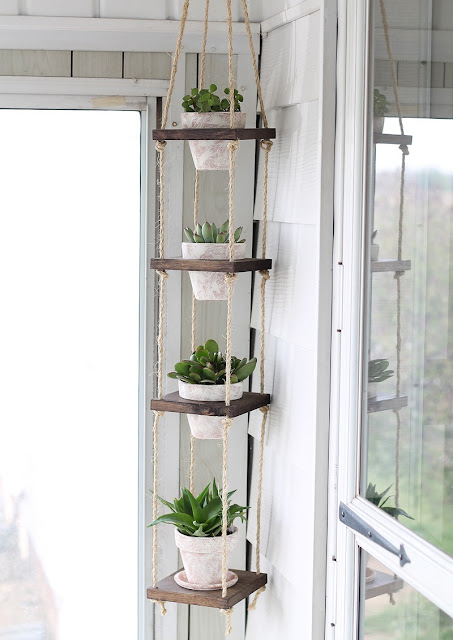 DIY Vertical Plant Hanger 